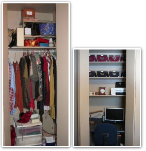 home organizing before & after
